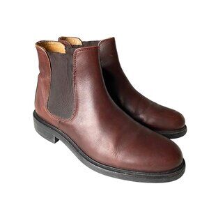 J. Crew Chelsea Boots Men's‎ Size 7 Brown Leather Made in Italy